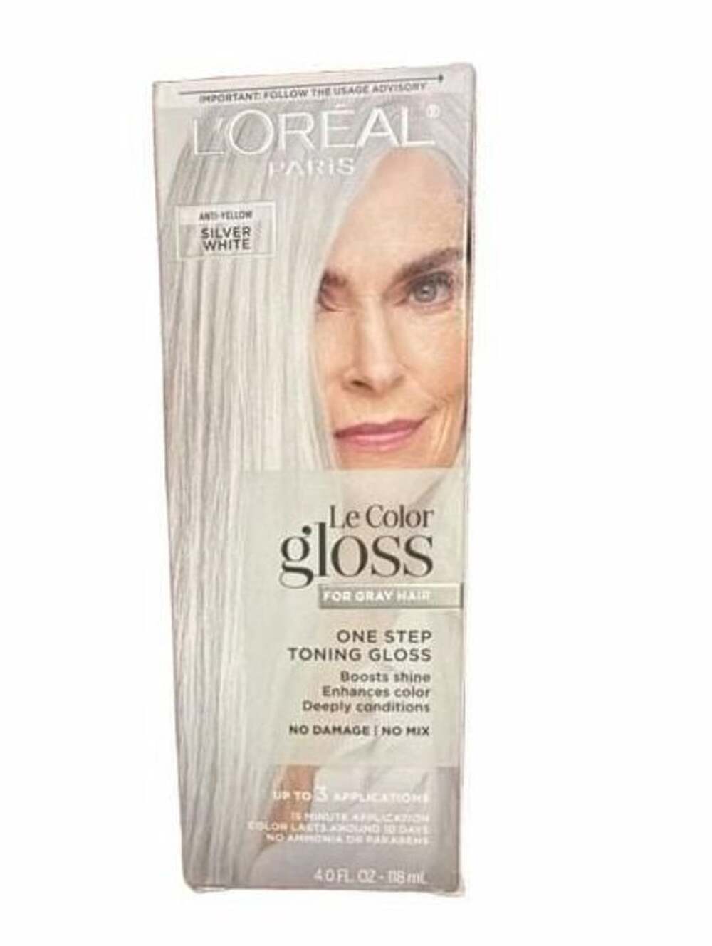 L'Oreal Paris Le Color Gloss Silver White 4 fl oz One Step Toning Gloss